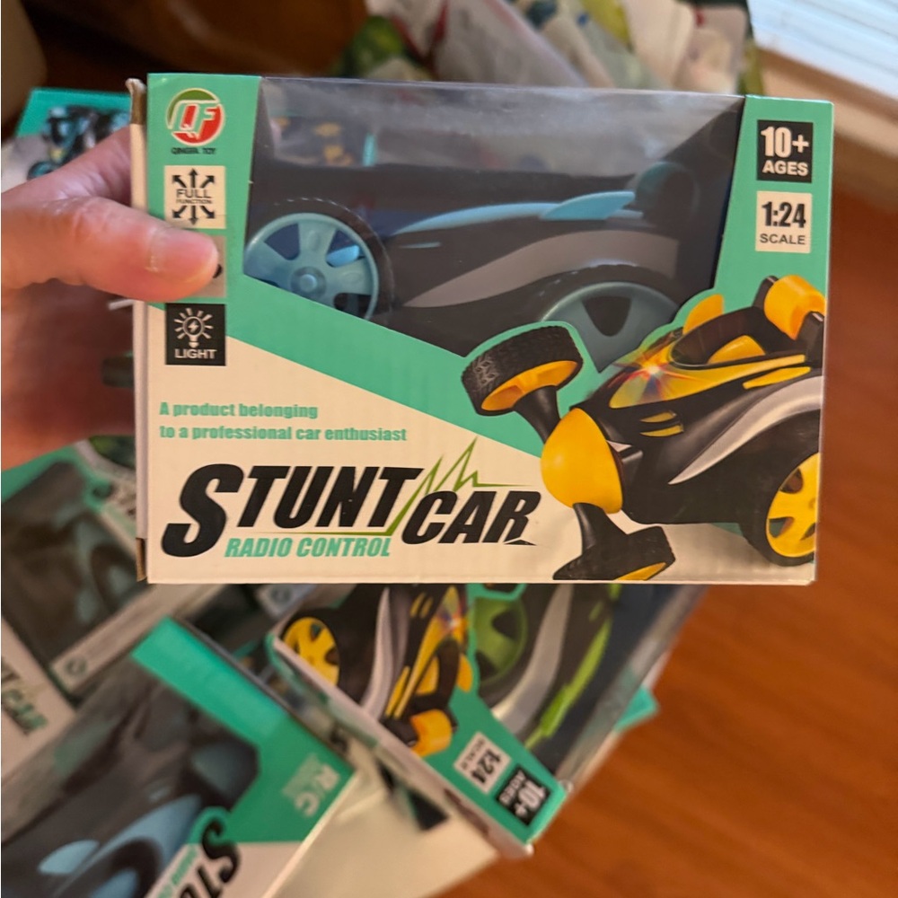 Stunt Car Radio Control Toy - Teal & Yellow